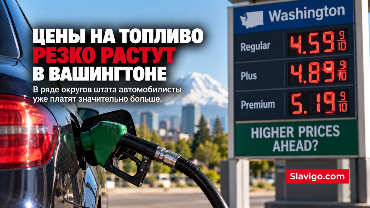 Средняя цена бензина в Washington поднялась до $5,51 за галлон