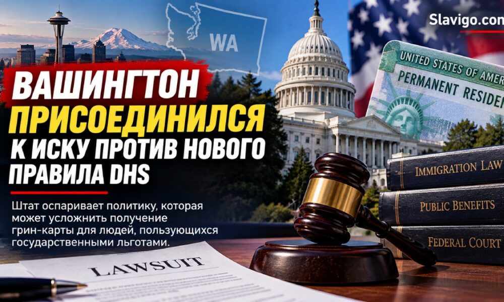 Washington присоединился к иску против нового правила DHS о green card и льготах