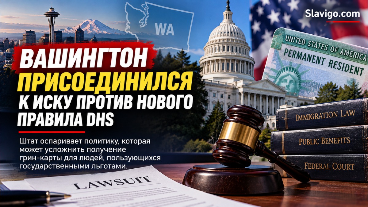 Washington присоединился к иску против нового правила DHS о green card и льготах