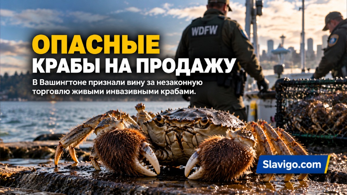 В Washington добились guilty plea по делу о незаконной продаже живых mitten crabs