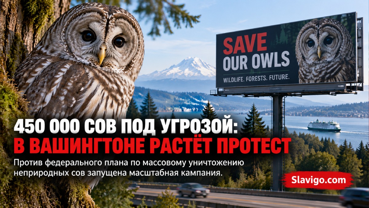 В Western Washington появились билборды против федерального плана по barred owls