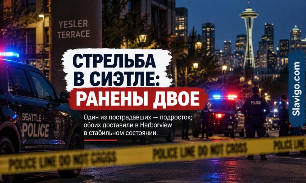 В Yesler Terrace ранены два человека; у несовершеннолетнего полиция обнаружила заряженный пистолет