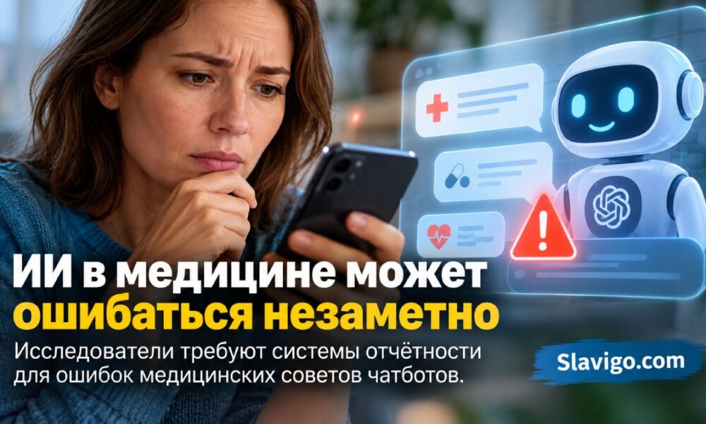 Медицинские советы от ИИ могут ошибаться незаметно: исследователи требуют системы отчётности