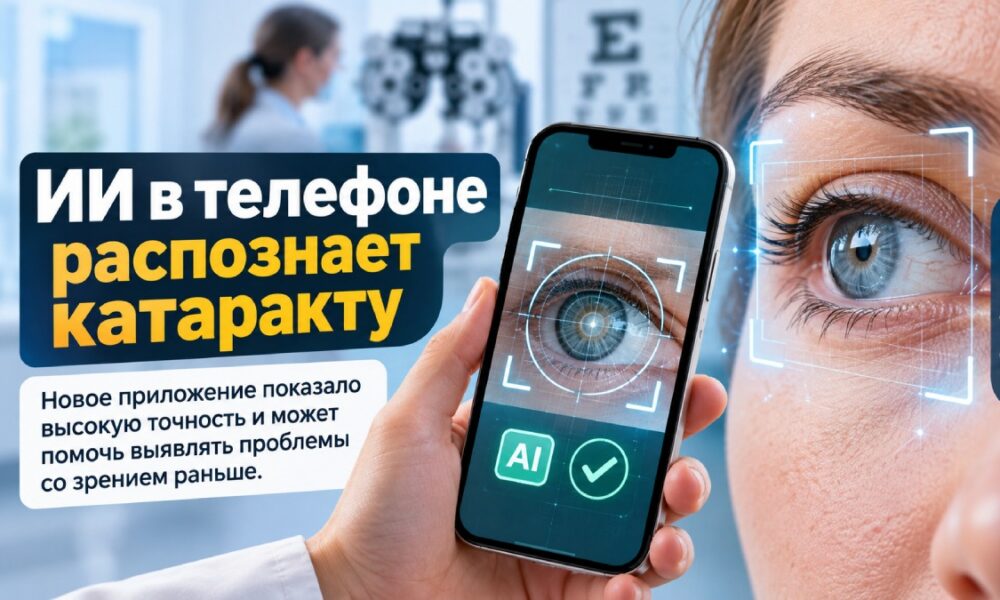 ИИ-приложение на смартфоне распознало катаракту с высокой точностью — но диагноз всё равно подтверждает врач