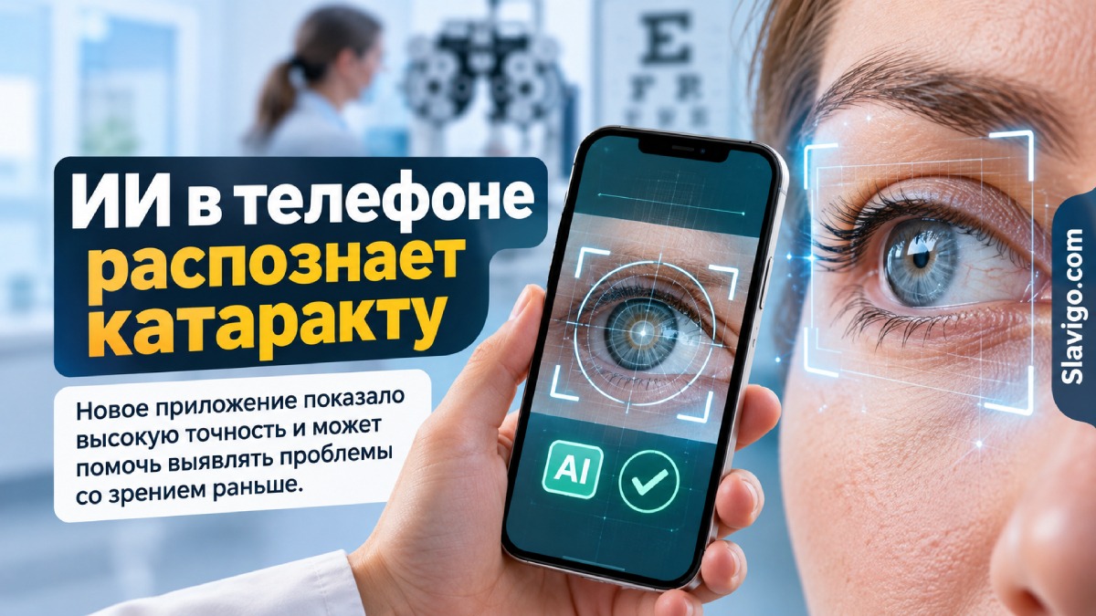 ИИ-приложение на смартфоне распознало катаракту с высокой точностью — но диагноз всё равно подтверждает врач