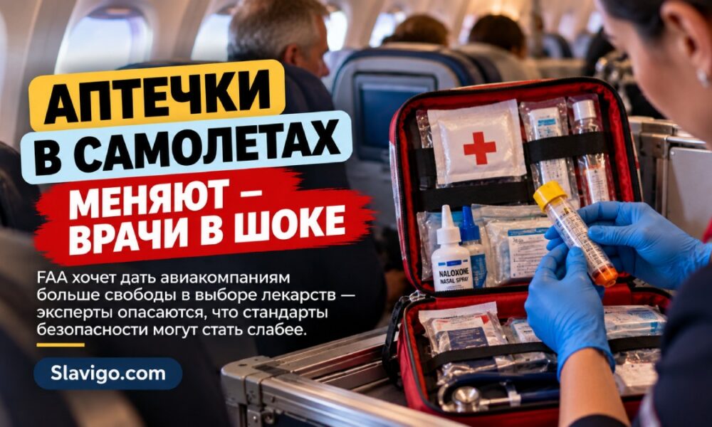 Врачи требуют обновить аптечки в самолётах: обязательный список США не менялся более 20 лет