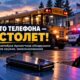 Школьный автобус у начальной школы в Arlington и работа полиции