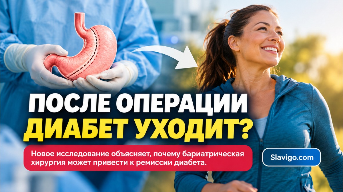 Операция против ожирения и диабет: ремиссию за годы наблюдения получили 58% пациентов