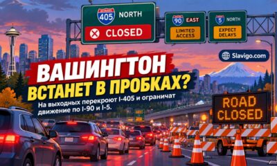 В выходные перекроют северное направление I-405 через Bellevue