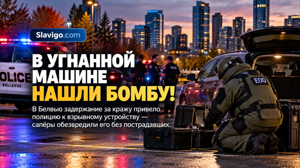 В Bellevue в угнанном автомобиле нашли самодельное взрывное устройство