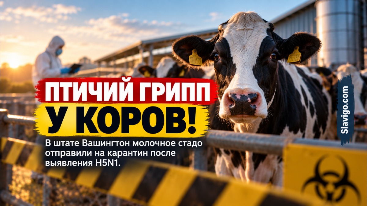 В Benton County молочное стадо отправили на карантин после выявления птичьего гриппа H5N1