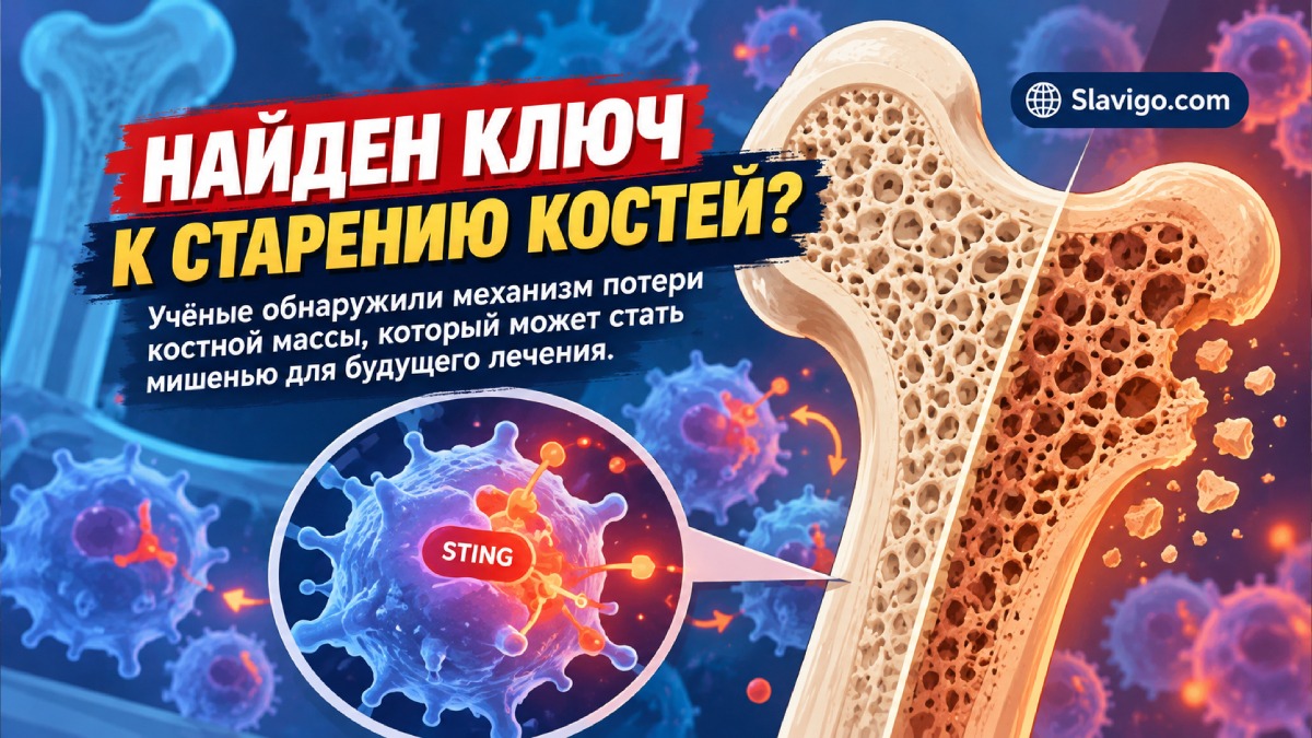 Учёные нашли возможную причину возрастной потери костной массы — результаты получены на мышах