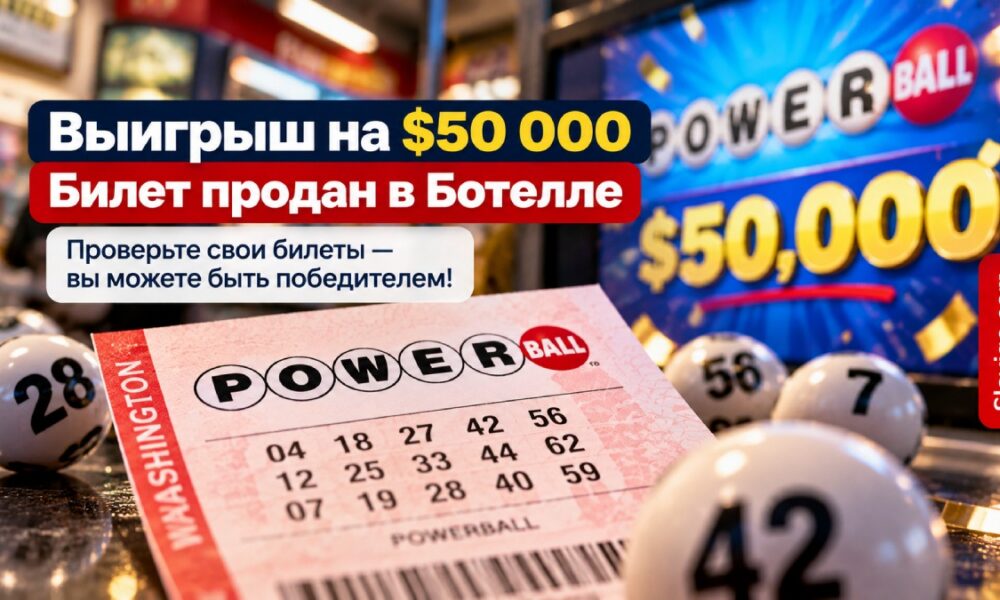 В Bothell ищут владельца выигрышного Powerball-билета на $50 тысяч