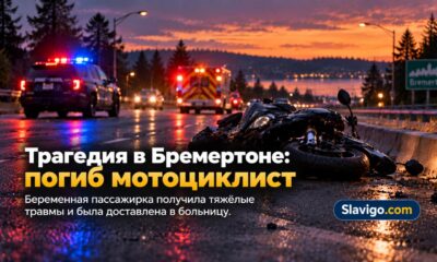 В Bremerton мотоциклист погиб, беременную пассажирку тяжело ранили в ДТП