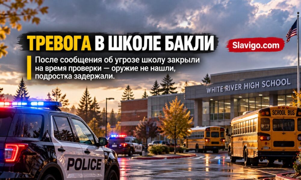 После сообщения об оружии в White River High School задержали 14-летнего ученика