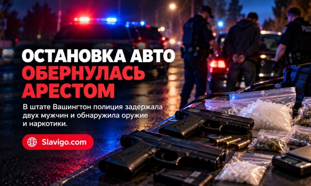 Редакционная иллюстрация: После остановки автомобиля в Burien полиция обнаружила оружие и наркотики