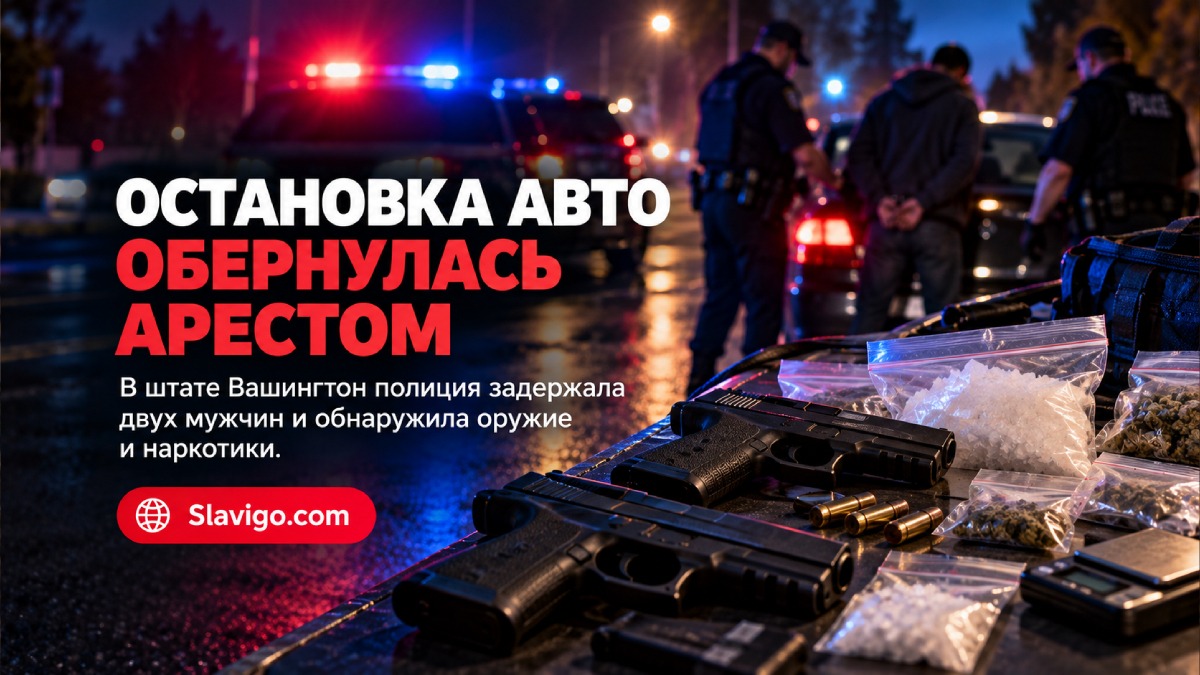 Редакционная иллюстрация: После остановки автомобиля в Burien полиция обнаружила оружие и наркотики