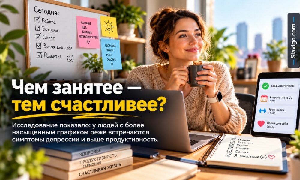 Очень плотный график не всегда означает больше депрессии — важнее ощущение нехватки времени
