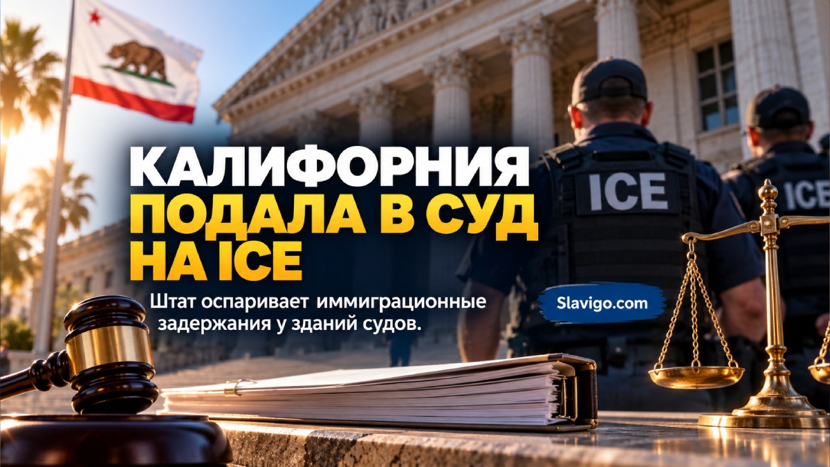 Калифорния подала иск против арестов ICE возле судов штата