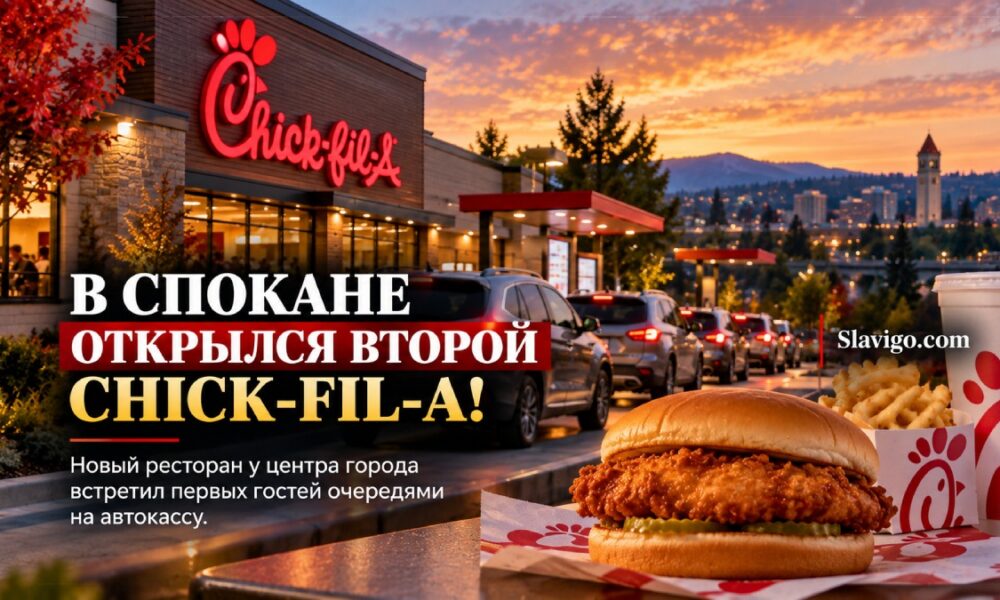 Chick-fil-A открыл второй ресторан в Spokane