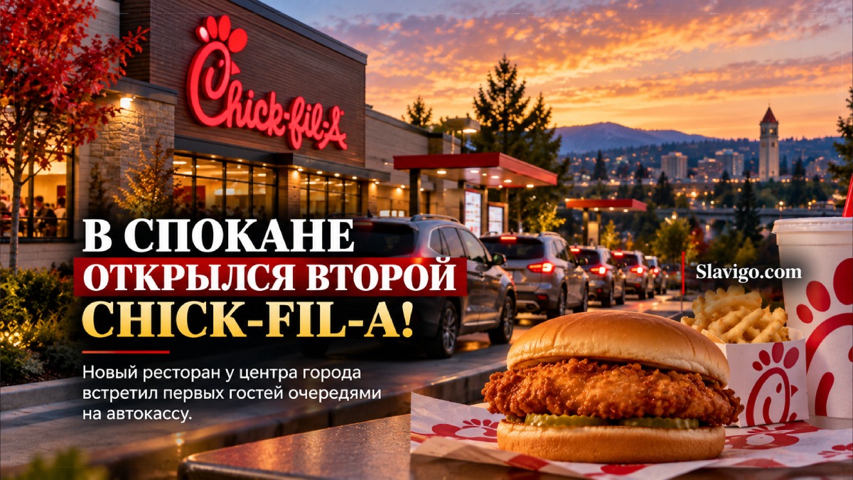 Chick-fil-A открыл второй ресторан в Spokane