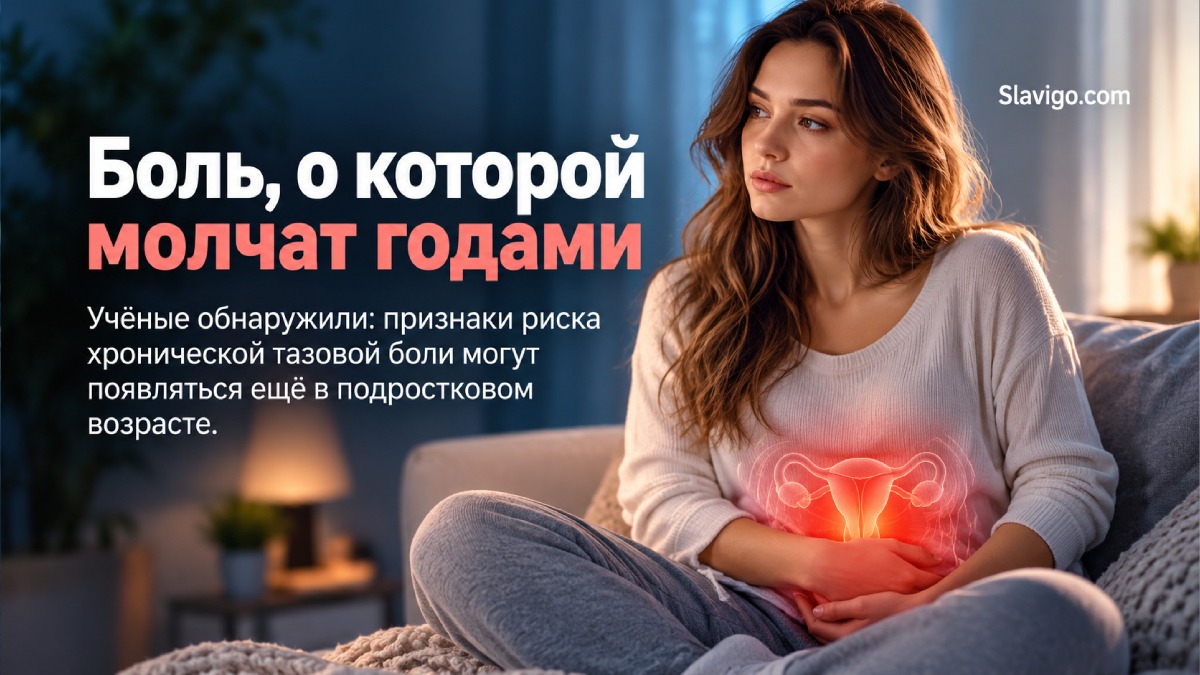 Признаки хронической тазовой боли могут появляться ещё в подростковом возрасте