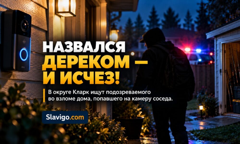 Rural Washington property with a shed, a back door and sheriff investigators examining the scene, documentary photography в штате Вашингтон