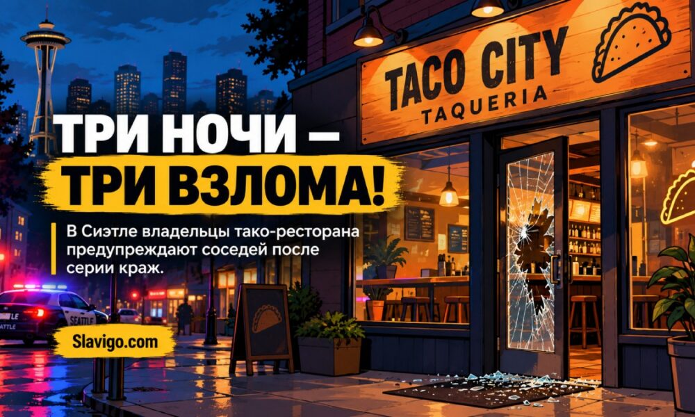 Редакционная иллюстрация: В Columbia City ресторан Taco City Taqueria ограбили три ночи подряд