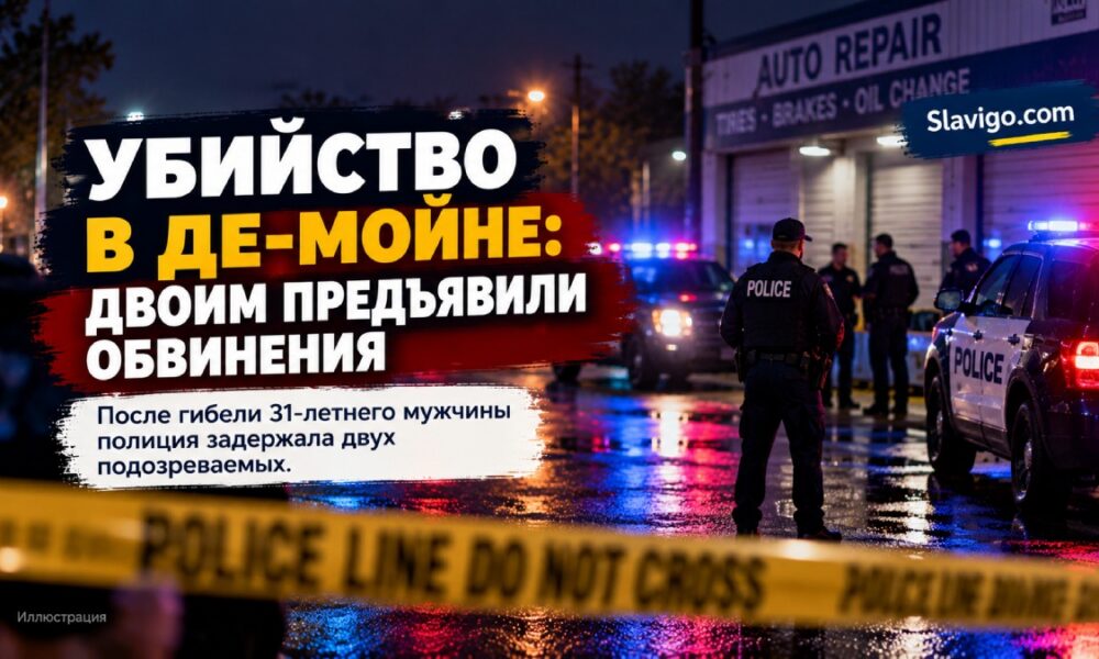 Редакционная иллюстрация: В Des Moines двум мужчинам предъявили обвинения в убийстве очевидца драки у бара