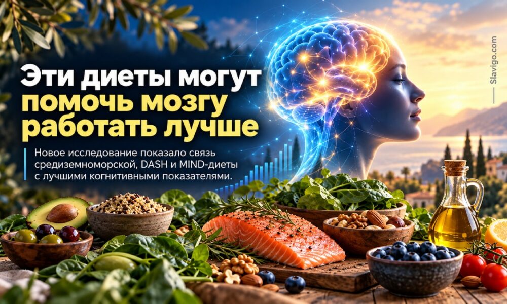 Средиземноморский, DASH и MIND-рационы сравнили по связи с памятью и исполнительными функциями