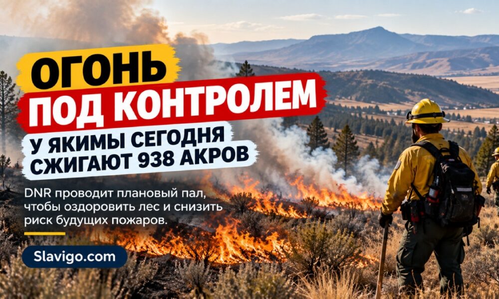 DNR проведёт контролируемый пал на 938 акрах к северо-западу от Yakima