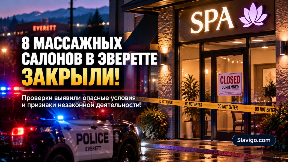 Редакционная иллюстрация: В Everett восемь массажных заведений закрыли из-за нарушений безопасности