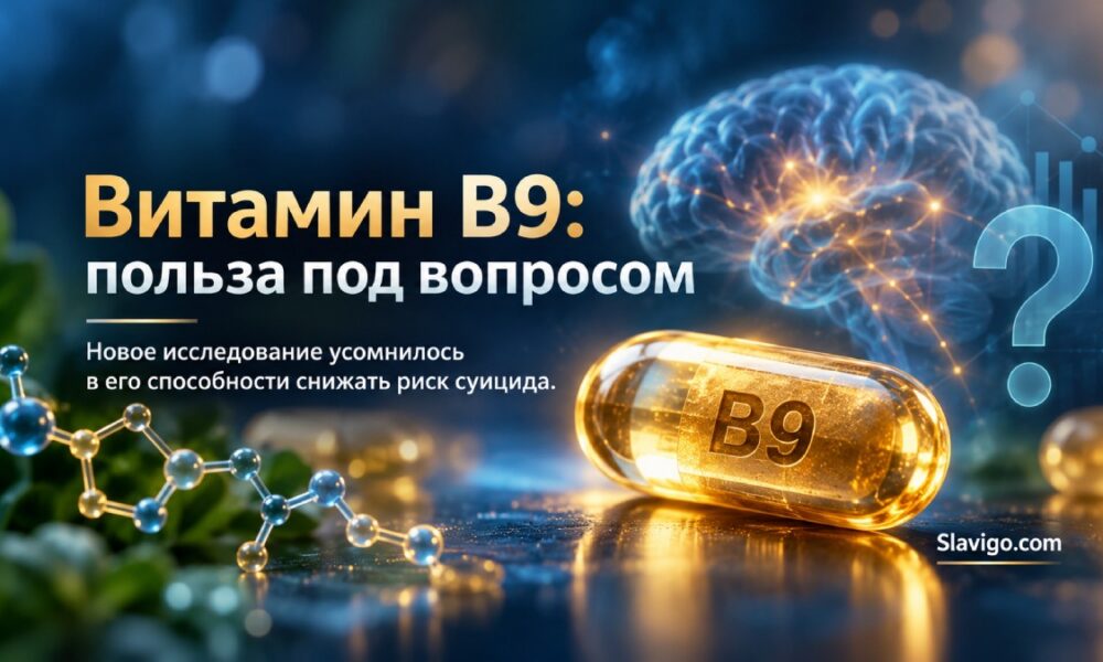 Фолиевая кислота не показала единой связи со снижением суицидальной смертности у молодых шведов
