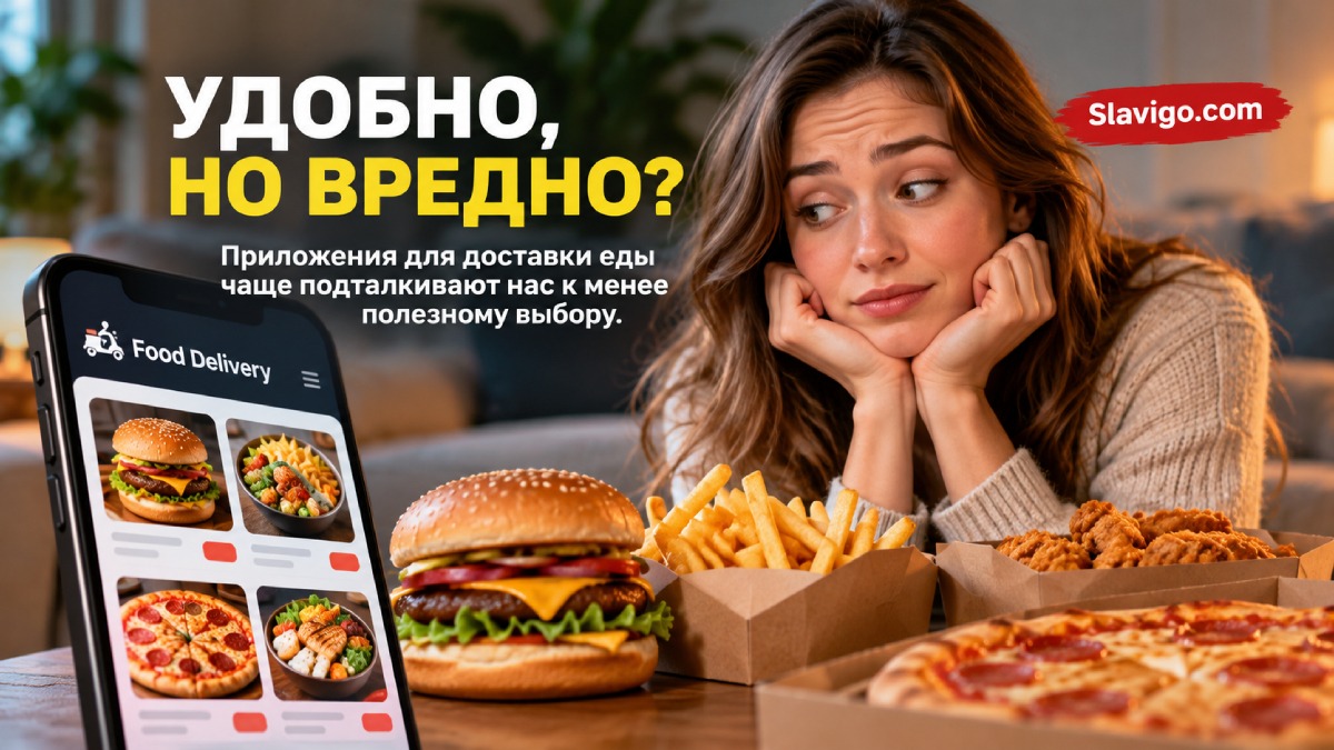 Приложения доставки еды могут подталкивать к нездоровым заказам: что выяснили учёные
