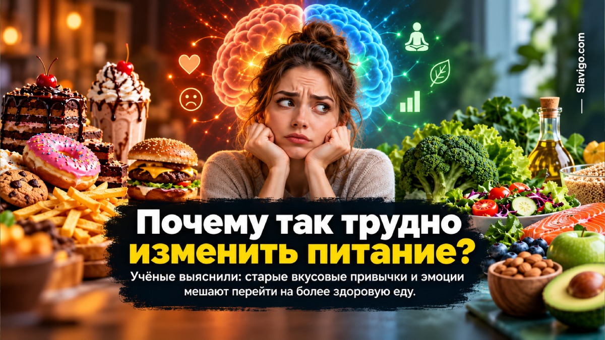Почему менять пищевые привычки так трудно: прежние симпатии к еде мешают обучению