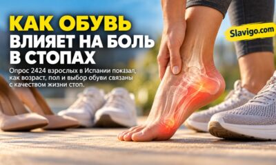 Боль в стопах и выбор обуви: что показал опрос 2424 взрослых в Испании
