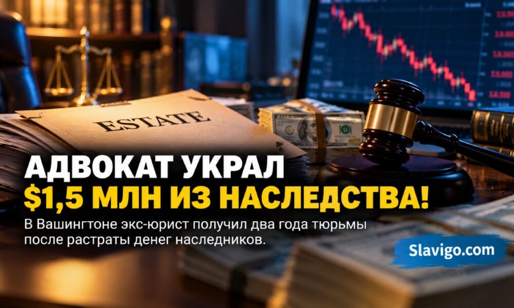 Бывшего адвоката Washington приговорили к двум годам за кражу $1,5 млн из наследства клиента