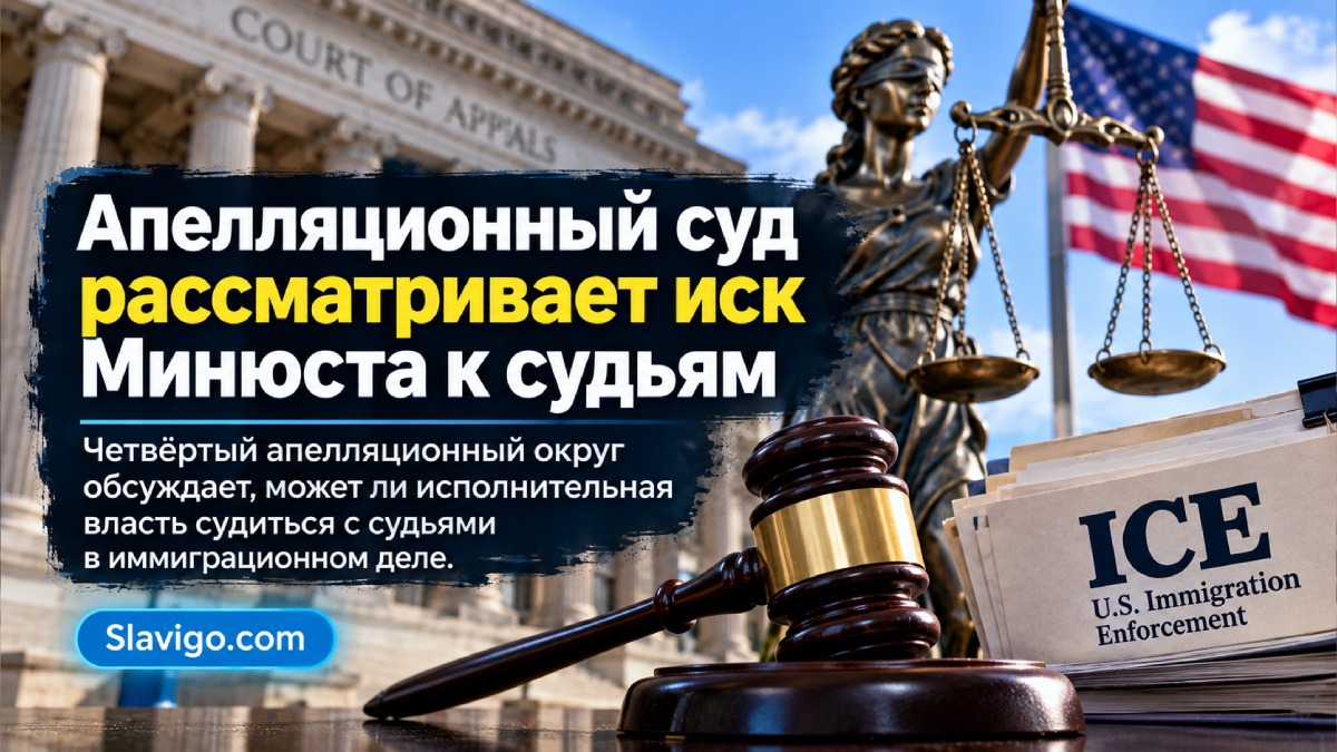 Апелляционный суд рассматривает иск Минюста к судьям из-за иммиграционного дела