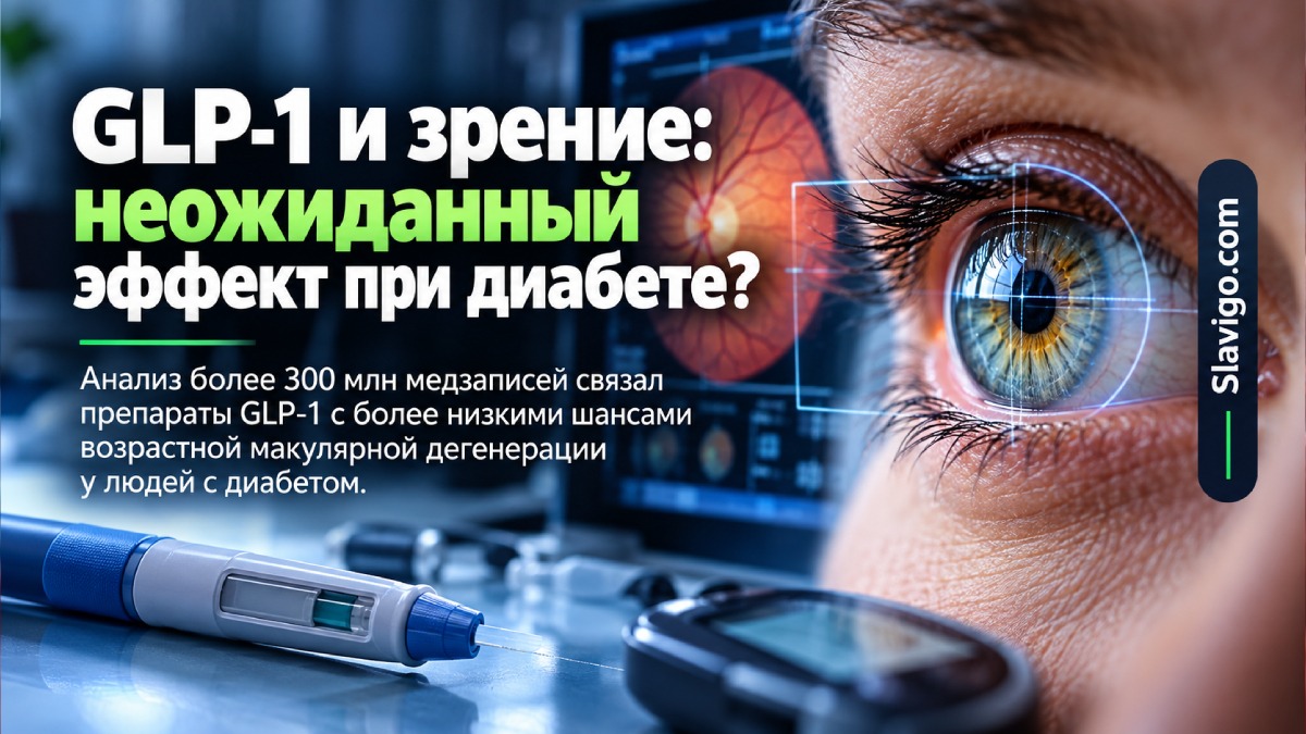 GLP-1 связали с меньшими шансами макулярной дегенерации у людей с диабетом — но это не доказательство защиты