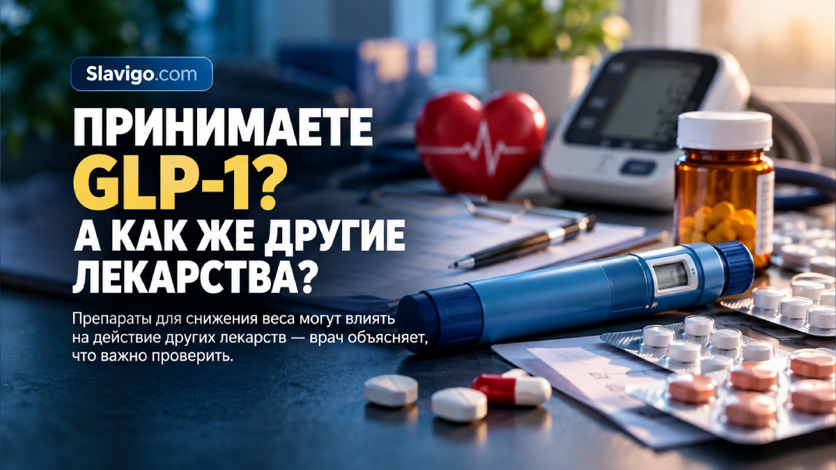 GLP-1 могут менять потребность в других лекарствах: что важно контролировать во время похудения