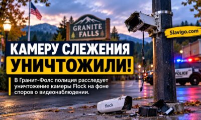 В Granite Falls повредили камеру распознавания номеров Flock