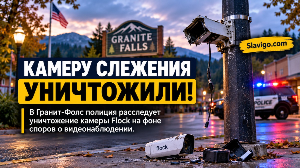 В Granite Falls повредили камеру распознавания номеров Flock
