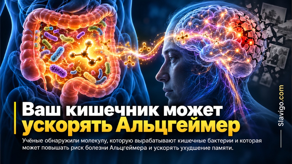 Молекулу кишечных бактерий связали с более быстрым снижением памяти и признаками болезни Альцгеймера