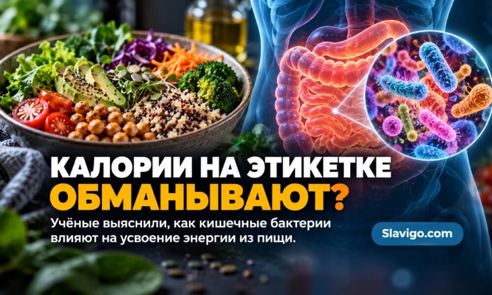 Микробиом влияет на усвоение калорий: рацион с клетчаткой дал разницу в 116 ккал в день