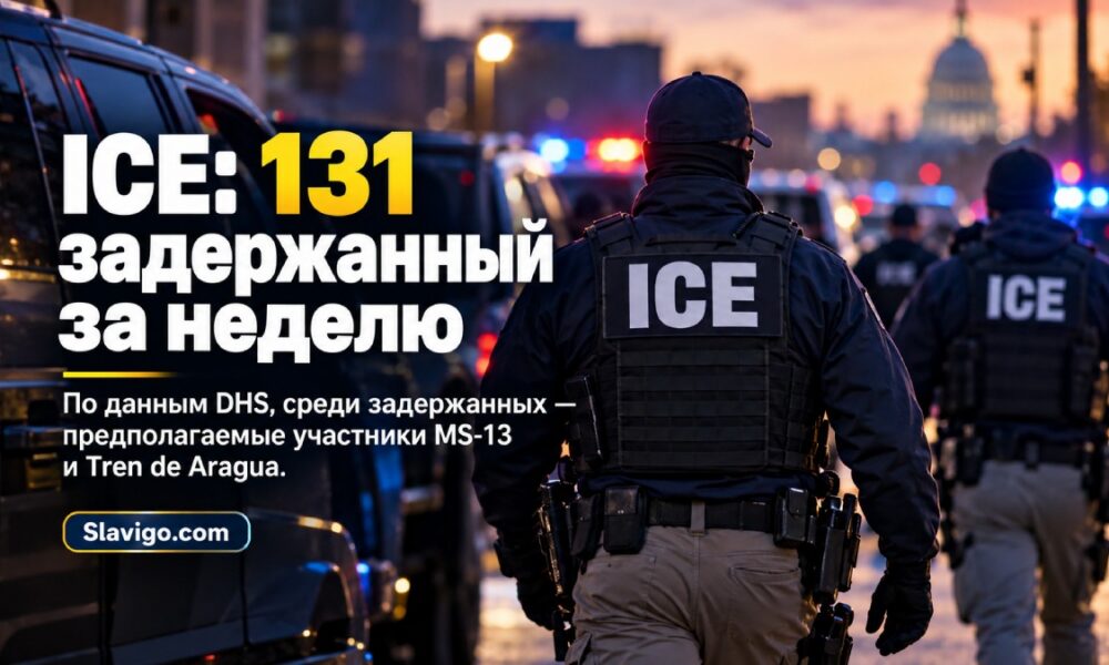 ICE сообщила о задержании 131 человека по подозрению в связях с преступными группировками