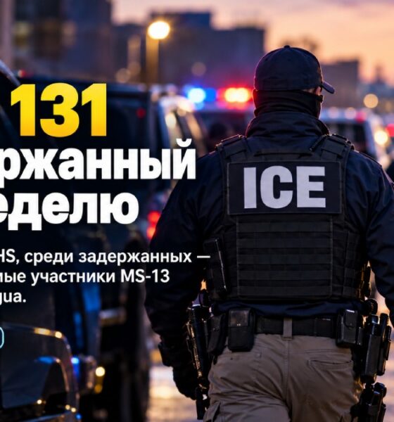 ICE сообщила о задержании 131 человека по подозрению в связях с преступными группировками