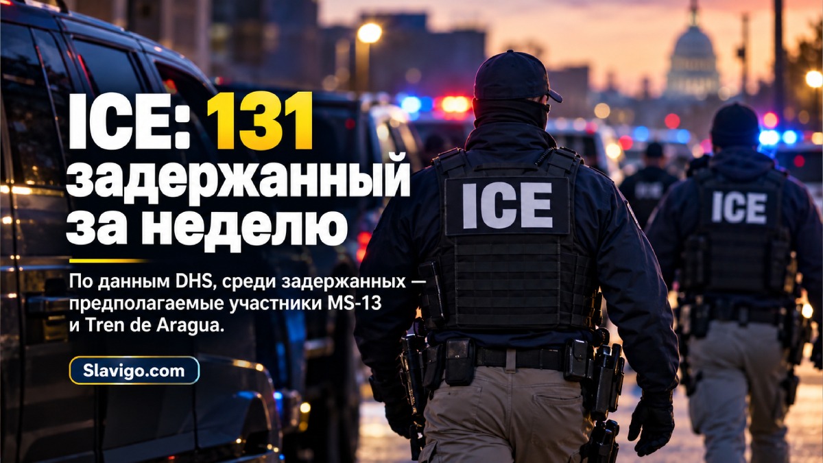 ICE сообщила о задержании 131 человека по подозрению в связях с преступными группировками