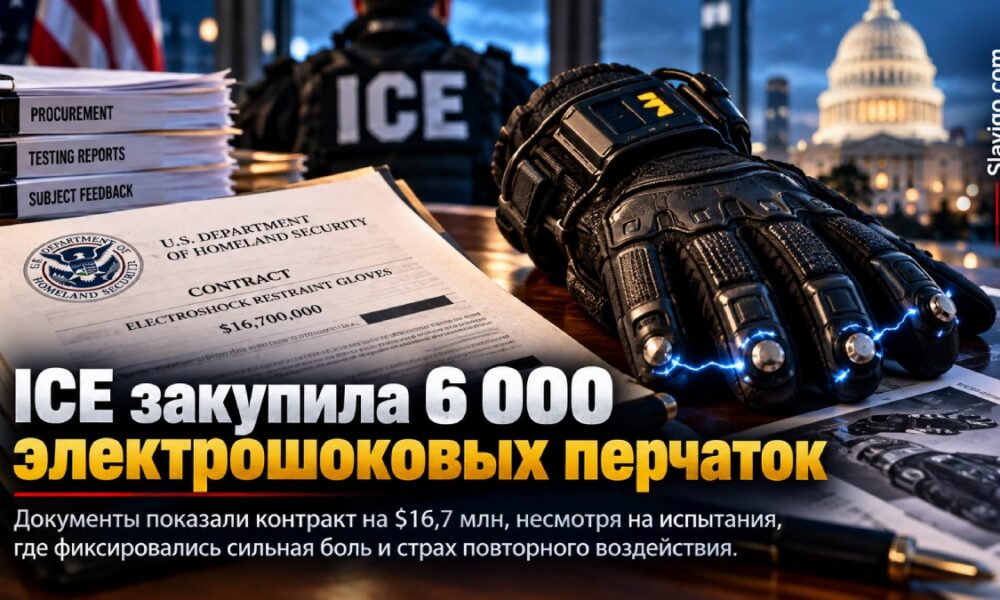 Электрошоковые перчатки, закупленные ICE после армейских испытаний