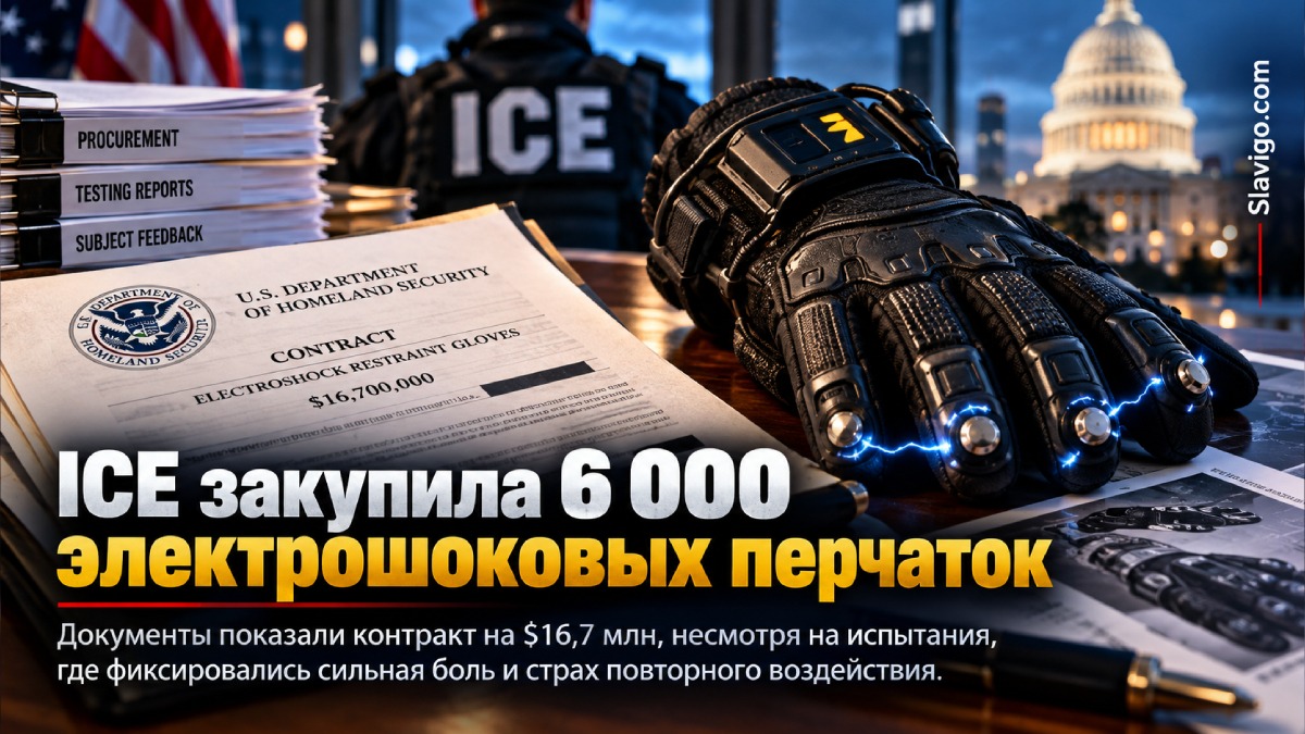 Электрошоковые перчатки, закупленные ICE после армейских испытаний