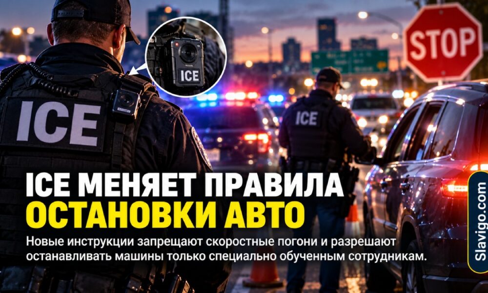 Новые правила ICE для автомобильных остановок и запрет высокоскоростных погонь